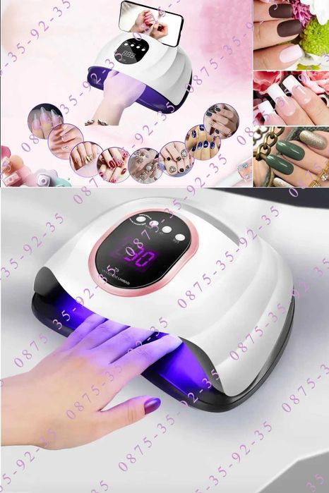 Мощна 220W UV LED ЛАМПА SUN Z9. Печка за маникюр,педикюр,нокти. 57 ЛЕД