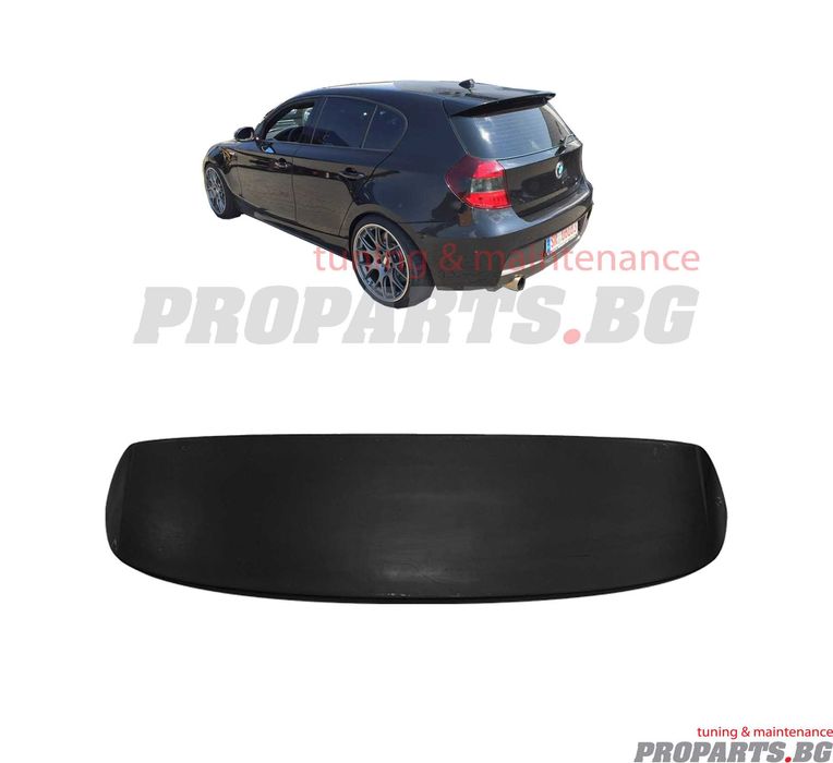 Аеро спойлер за BMW 1er E87 E81 04-10 черен лак