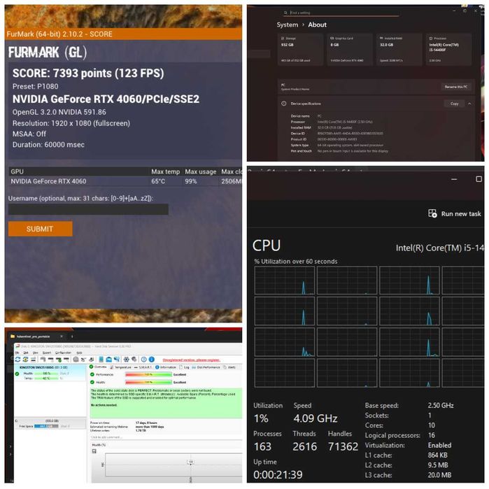 Calculator / PC Gaming sau Setup complet – i5 14400F + RTX 4060