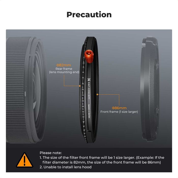 НОВО! K&F Concept 3в1 CPL, Black Mist 1/4, променлив ND2-32 филтър