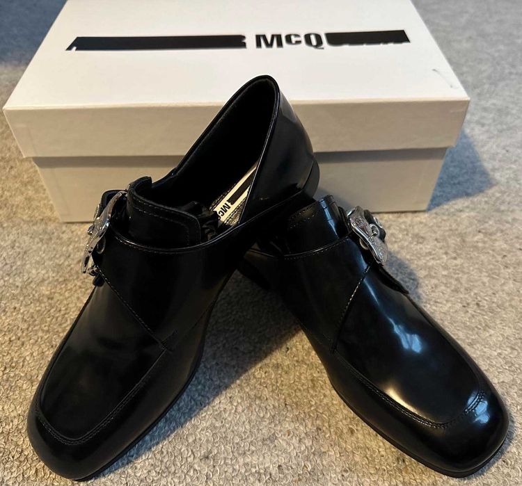 Alexander McQueen loafers, negri, marimea 37