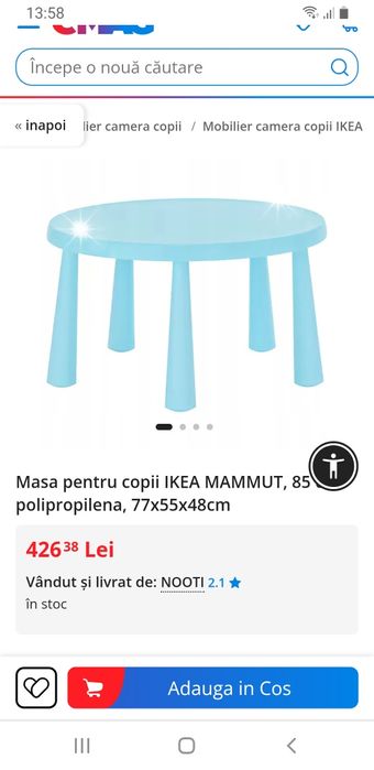 Masa copii ikea,