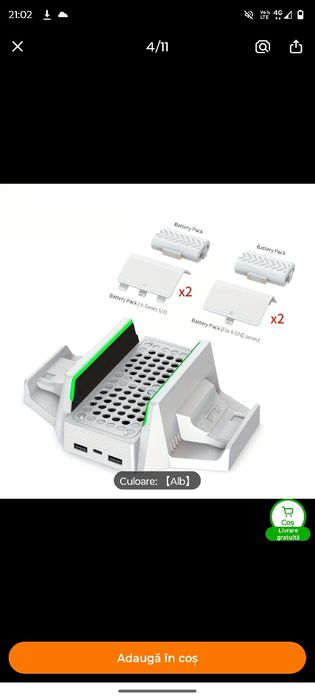 Xbox Series S+Cooler si 2 baterii incarcabile