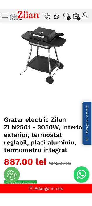 Se vinde grill electric
