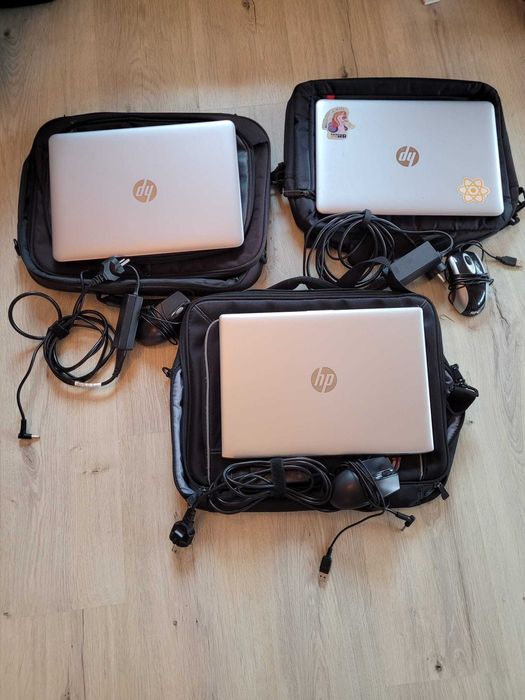 Lot 3 Laptopuri HP ProBook (i7 & i5) + CADOU Geantă și Mouse