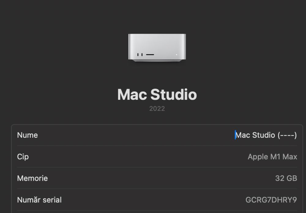 Mac Studio M1 max