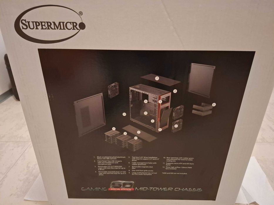 Кутия за компютър SuperChassis GS5B-000R нова