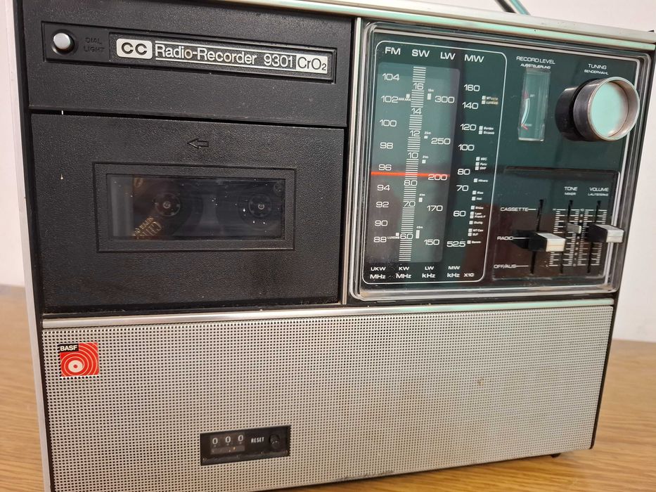 Ретро радио BASF CC Radio-Recorder 9302 CrO2