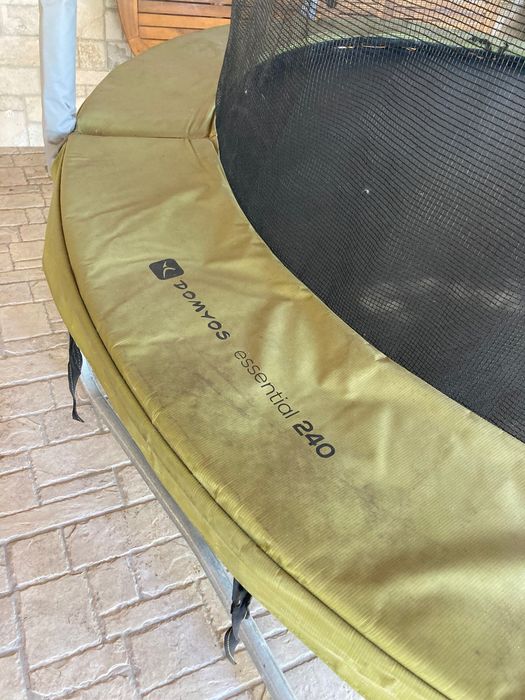 Батут Domyos Essential 240 (Decathlon) — Ø 240 см с предпазна мрежа