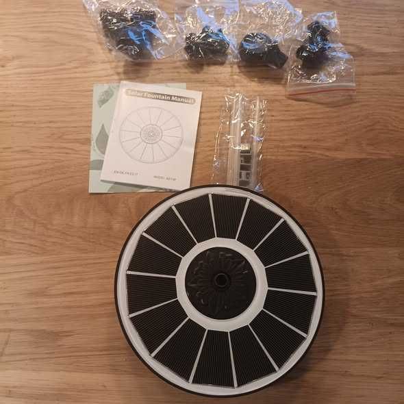 НОВ! Соларен фонтан 3.5W с батерия 2000 mAh – 2025 ъпгрейд модел