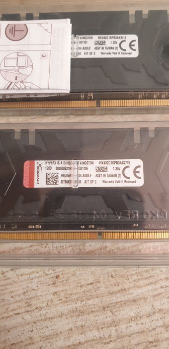 Продавам Ram 2 x 8G HYPER X  Predator DDR4