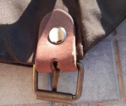 Българска раница за лов от брезент и естествена кожа L-40 литра