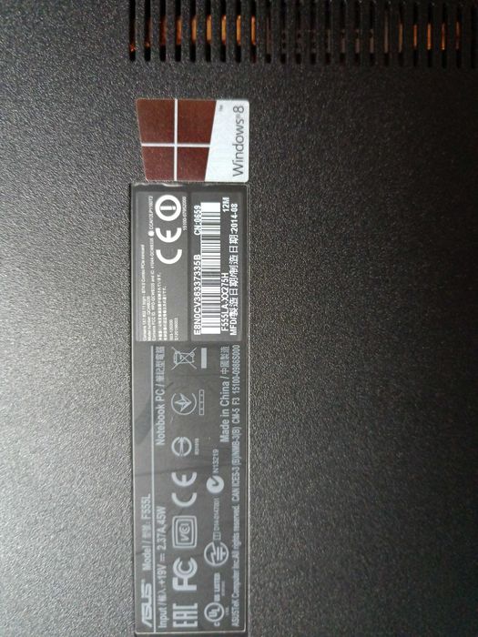 Laptop asus f555l Intel core i3