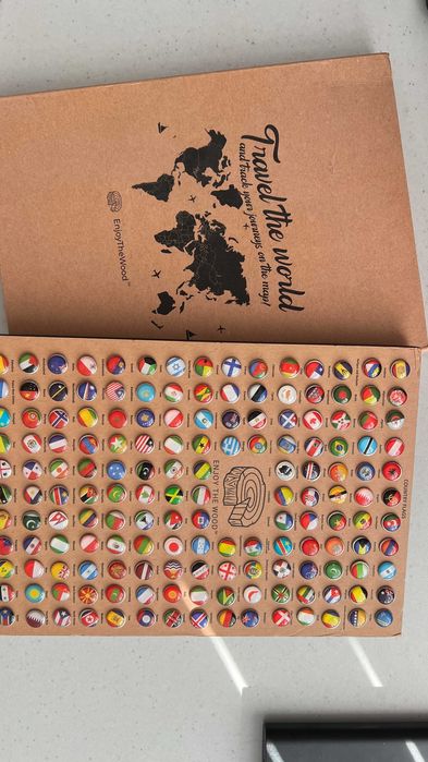 Карта на света XL 200cm x 120cm Enjoy The Wood