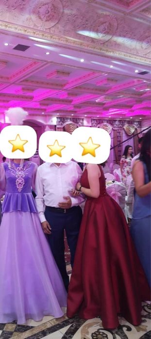 Шикарное вечернее атласное платье