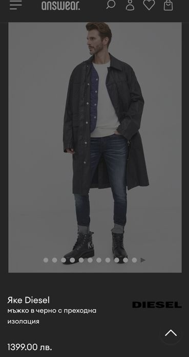 Diesel яке палто