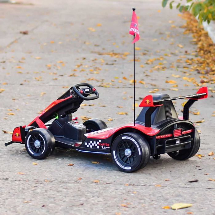 Kart electric pentru copil 3-11 ani, Racing F1 2x 45W 12V cu RC RED