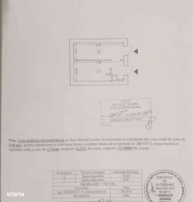Cameră 19 m2, zonă Centrală peste stradă de Starea Civilă