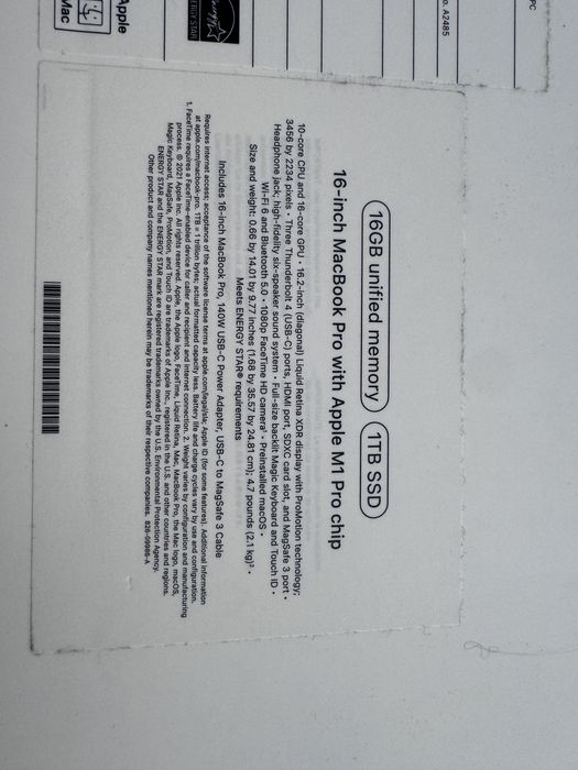 MacBook Pro M1Pro 2021