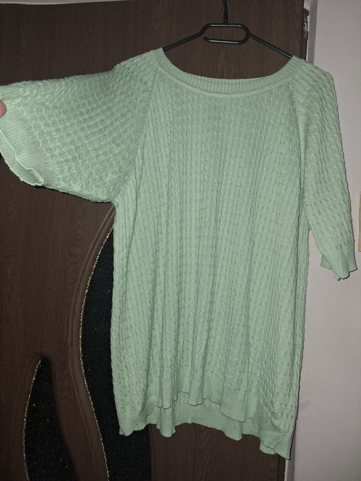 Bluza dama verde,marime mare 54,56