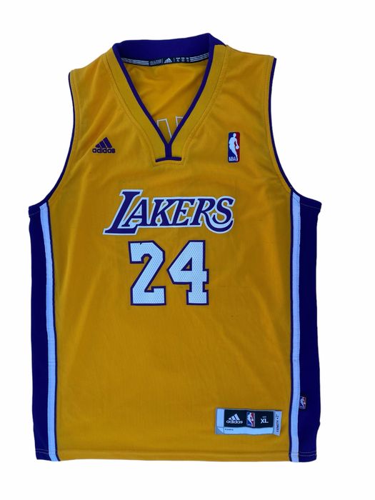 Kobe Bryant 24 Lakers Adidas NBA Мъжки Баскетболен Потник / S/M / Оригинал
