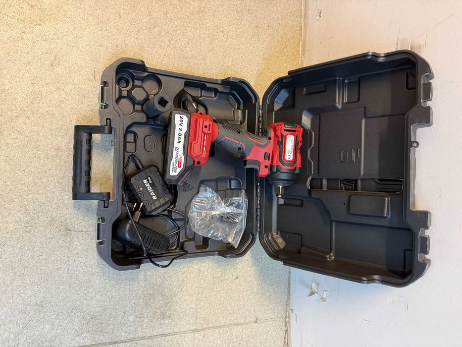 Ъглошлайф 125mm 850W /R20 Гайковерт безчетков 1/2" 400Nm куфар 1x2Ah