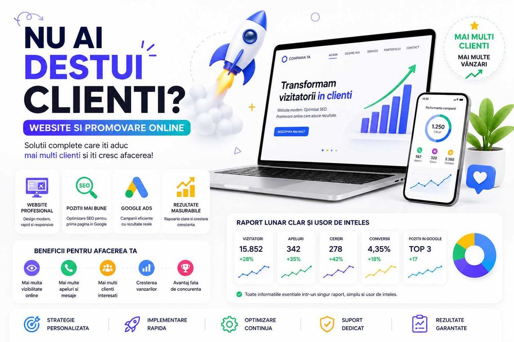Nu Ai Destui Clienti? Website si Promovare Online