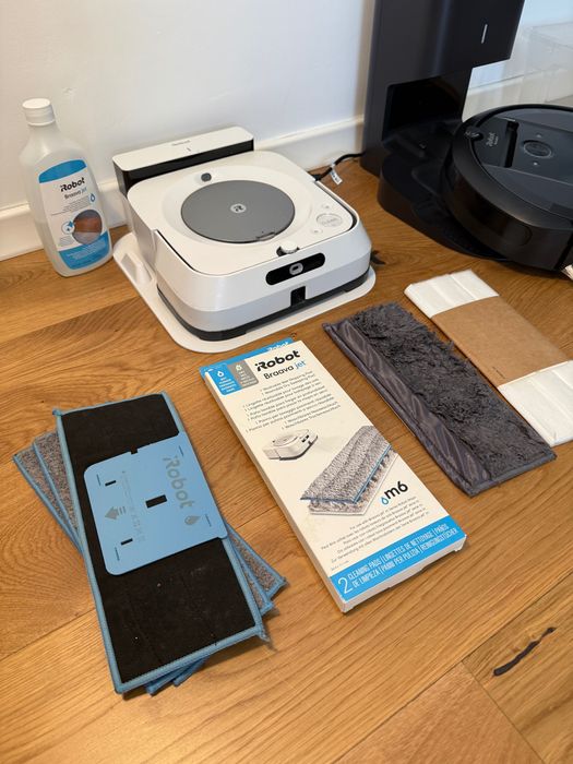 Combo Robot Aspirator iRobot Roomba i7 + mop Braava Jet m6