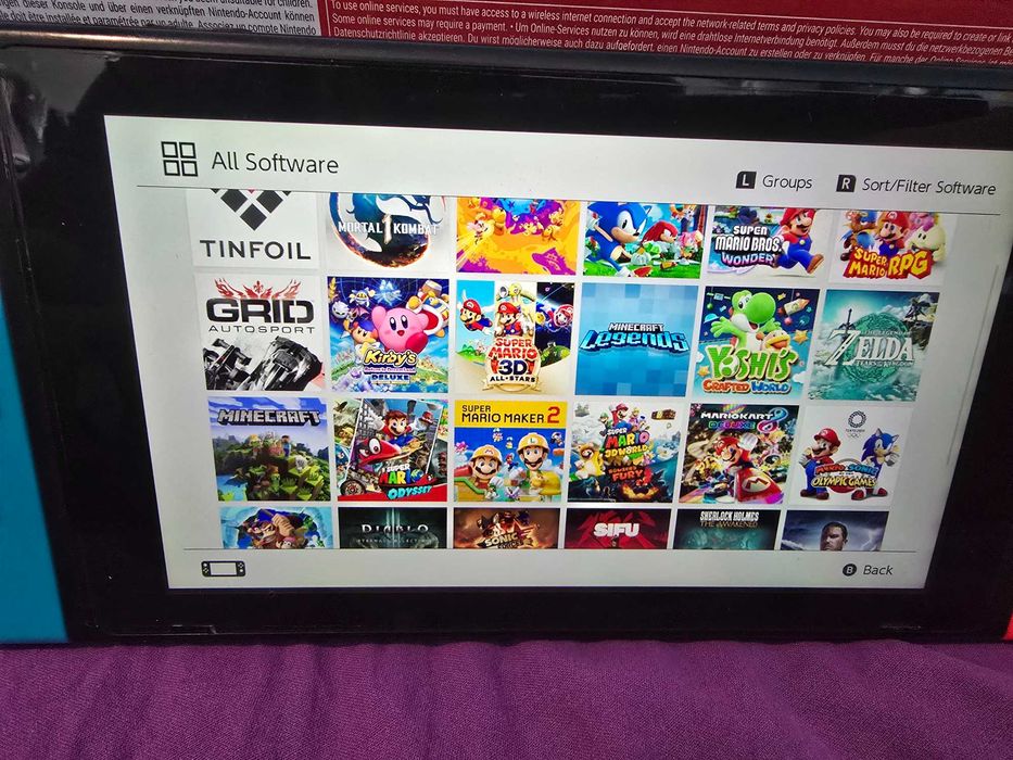 Нинтендо switch с много игри