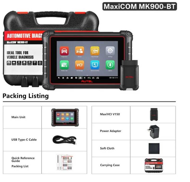 AUTEL MK900 BT ORGINAL - Diagnoza / Tester Auto Profesional NOU 2026