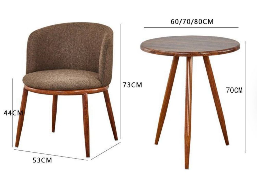 Комплект журнальный столик и два кресла