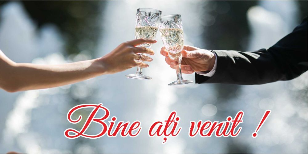 Banner personalizat pentru nuntă / cununie - 3x1m - 180 lei