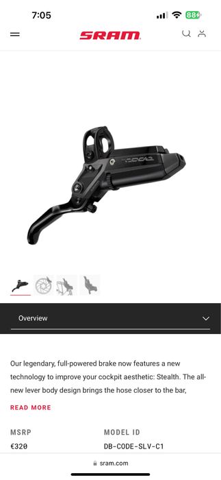 Sram Code Silver Stealth Set 2х200мм Ротори