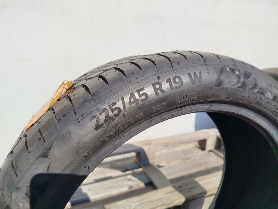 225/45/19 Континентал ДОТ 2018 г - САМО 1 брой - Чисто Нова