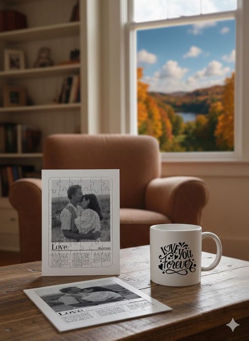 Персонализиран пъзел с чаша