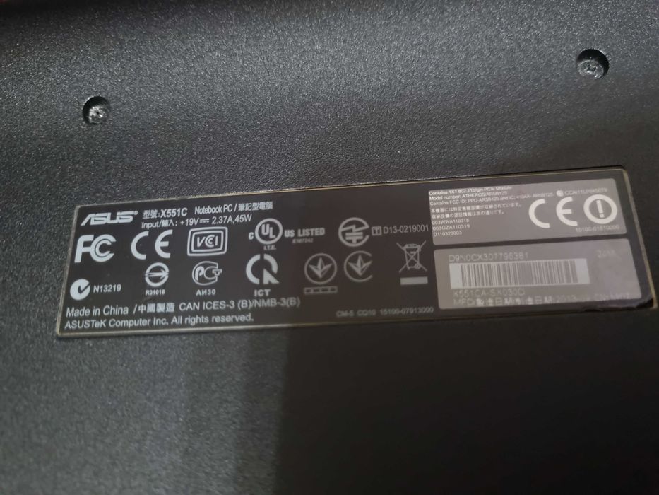 Laptop ASUS X551CAP, 15.6”, Intel Pentium, 4GB RAM, 500GB HDD