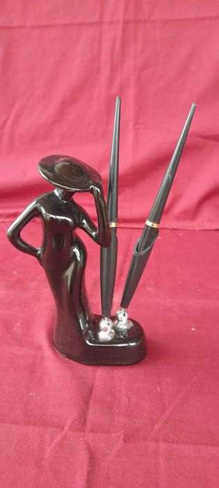 suport din ceramica cu doua pixuri