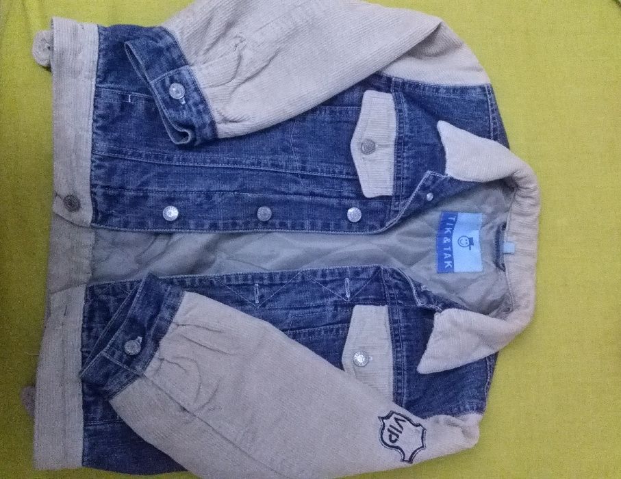 Vand geaca blugi unisex, captusita, 116 cm