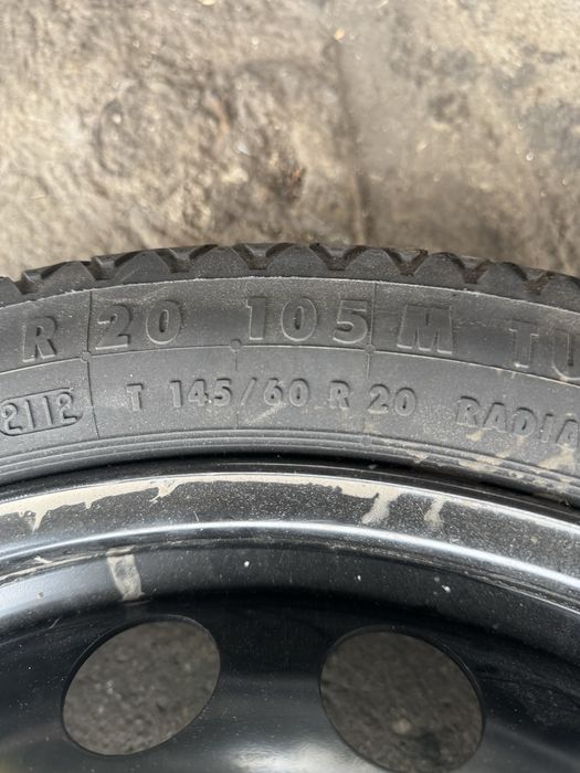 Roata rezerva slim originala Audi A6 C7/A7 145/60/20 cod 4G0601027