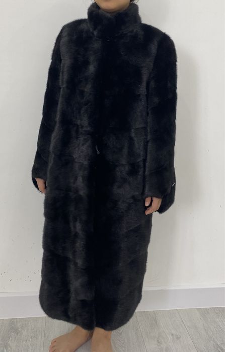 Норка шуба (черный бриллиант)