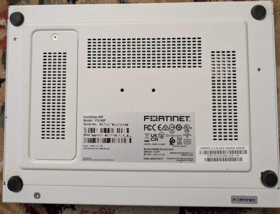 Межсетевой экран Fortinet FortiGate 60F