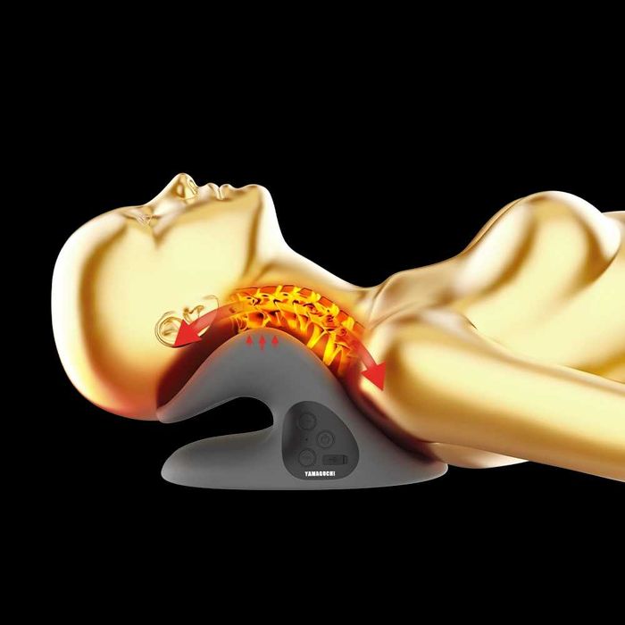 Подушка для растяжки мышц шеи с миостимуляцией EMS Neck Foam Pillow