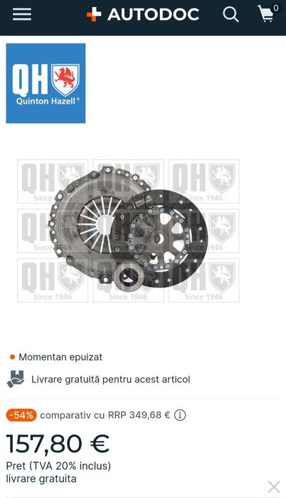 Set ambreiaj pentru MINI 3/5 usi, Cabriolet
cu rulment