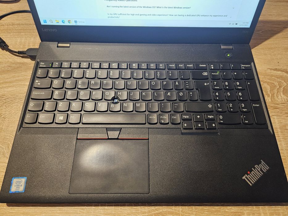 Lenovo Thinkpad T570 i5 gen6
