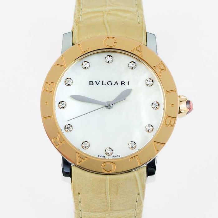 Bvlgari Bvlgari White Mother of Pearl Diamond Dial 37mm 101895