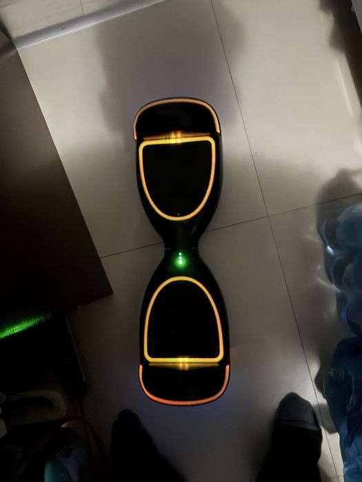 Hoverboard negru cu lumini