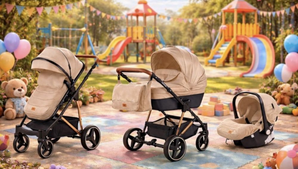 Коляска прогулочная детская 3в1