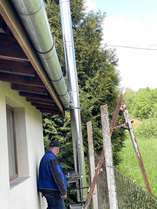 horn de inox centrala cos de fum cos de fum hota