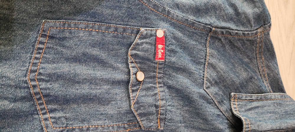 Риза от син деним lee cooper