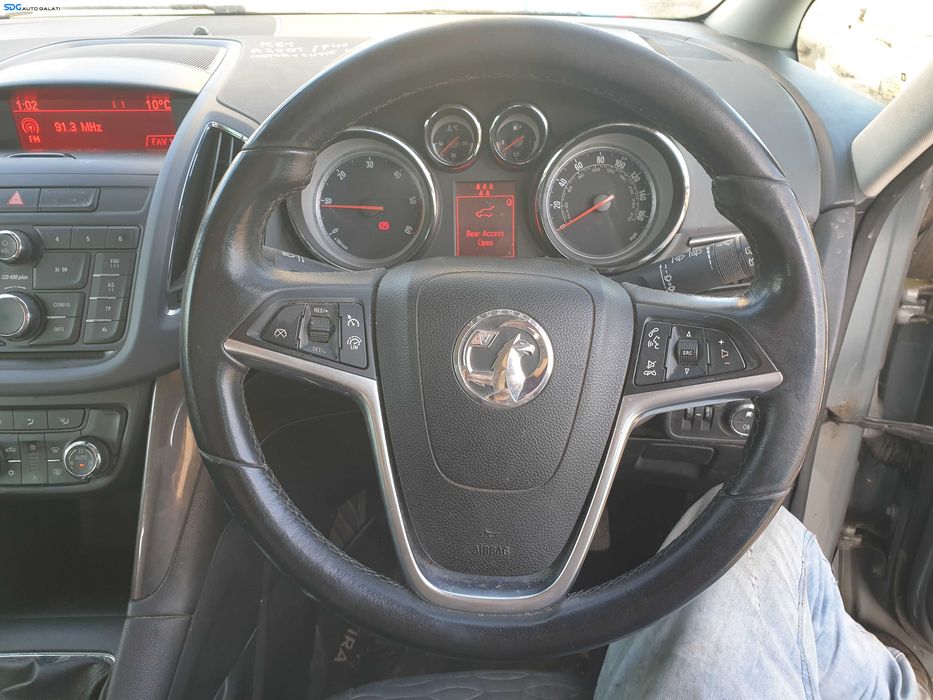 Volan Piele 3 Spite cu Comenzi Fara Airbag Opel Zafira C NFL Non Facelift 2011 - 2016 [K4283]